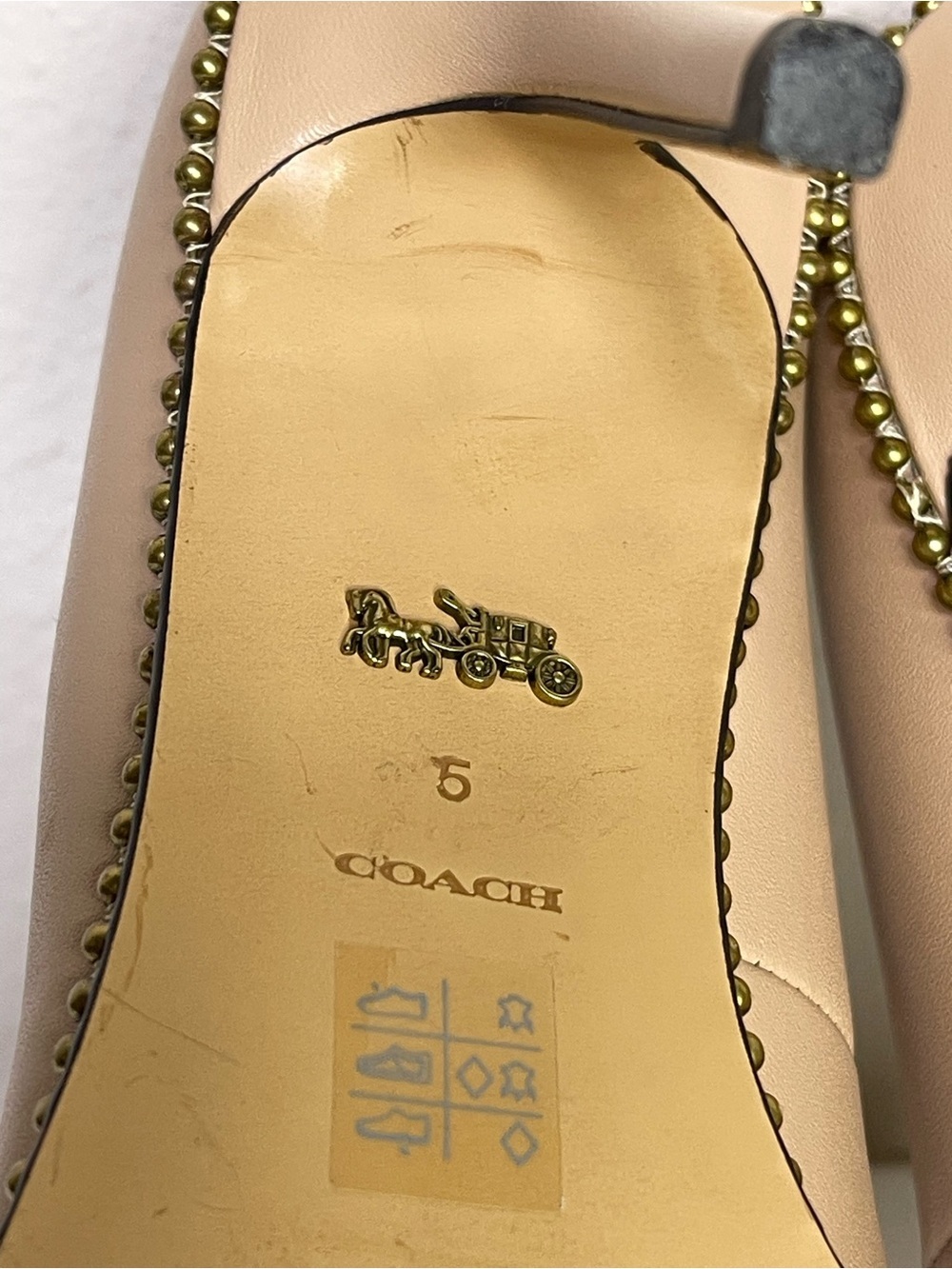 Coach Women’s Waverly Beachchain Pumps in Neutral Beige - Picture 13 of 14